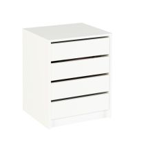 Cajonera 4 cajones | Color: Blanco | Medidas: 62 cm x 50 cm x 44 cm mueble dormitorio