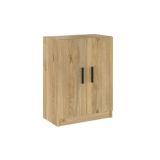 Conjunto de Muebles de Cocina Alto y Bajo de 2 Puertas en Madera Mauvella, 61x61x29 cm y 60x80x34 Cm